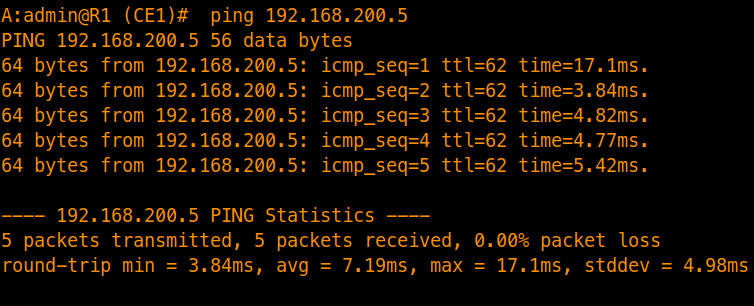 Pinging External Interface from R1 In a Stub